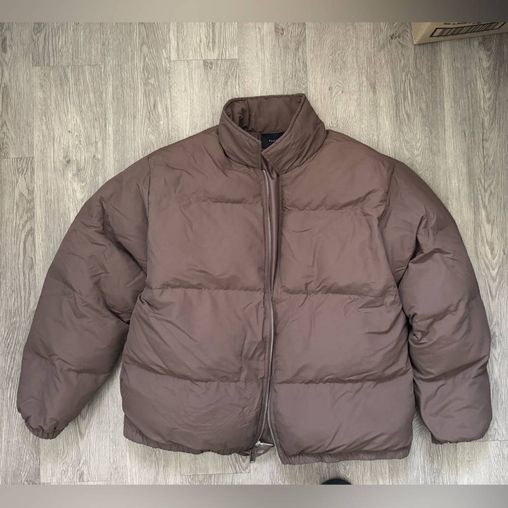 PacSun Chocolate Brown Puffer Jacket